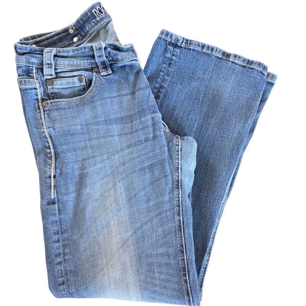 Rock & Roll Cowgirl Chevron mid-rise Riding jeans size 32X32